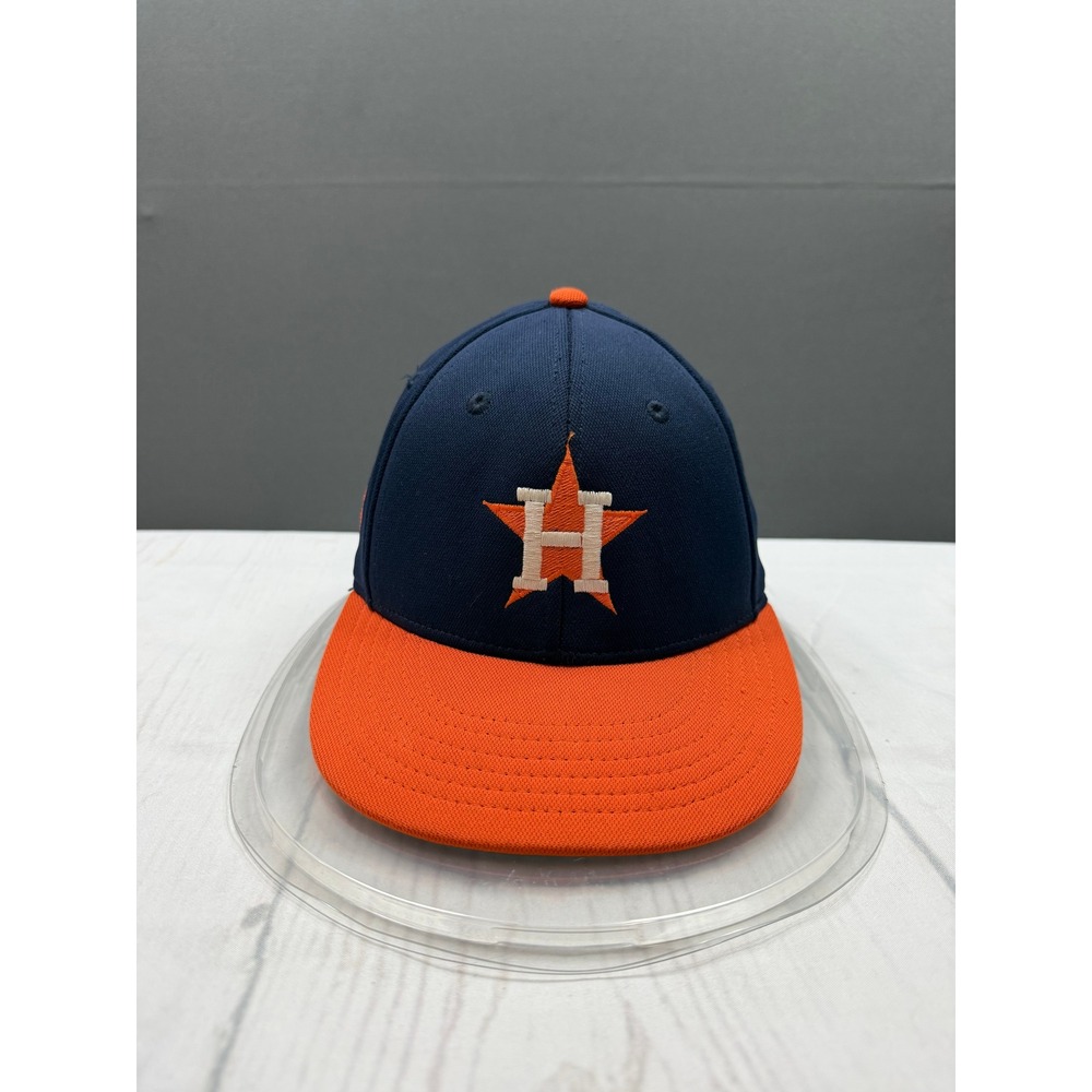 OC Sports Houston Astros Hat Mens Navy Orange Team Green Proflex‎ Eco XS/S